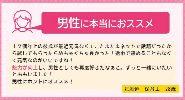 元気ない彼氏に試してもらったらめちゃくちゃ良かった！