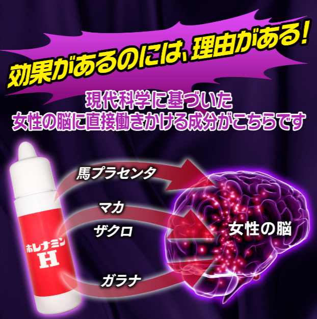 【画像あり】ホレナミンHの口コミや効果！媚薬としての使用方法を徹底調査！