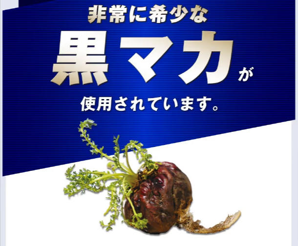 希少な「黒マカ」を使用したマカの20倍パワー！