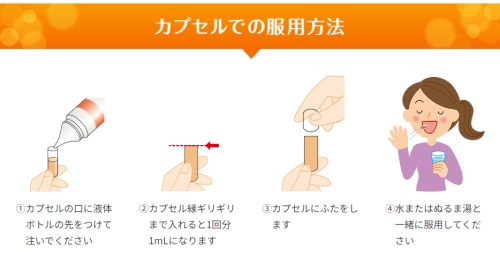 カプセルでの服用方法