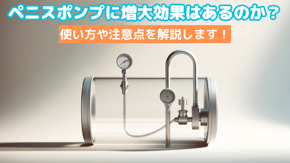 ペニスポンプに増大効果はあるのか？使い方や注意点を解説します！